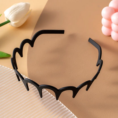 1pcs Women Hair Comb Non-Slip Headband Plastic U Shape Hair Hoops Fixed Teeth Fluffy Top Hair Bands Headwear Hair Accessories