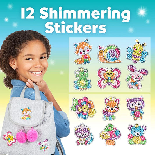 Kids Big Gem Diamond Painting Kit Create 12 Stickers DIY Arts Crafts Girls Boys Magical 5D Diamond Painting by Numbers Toys Gift