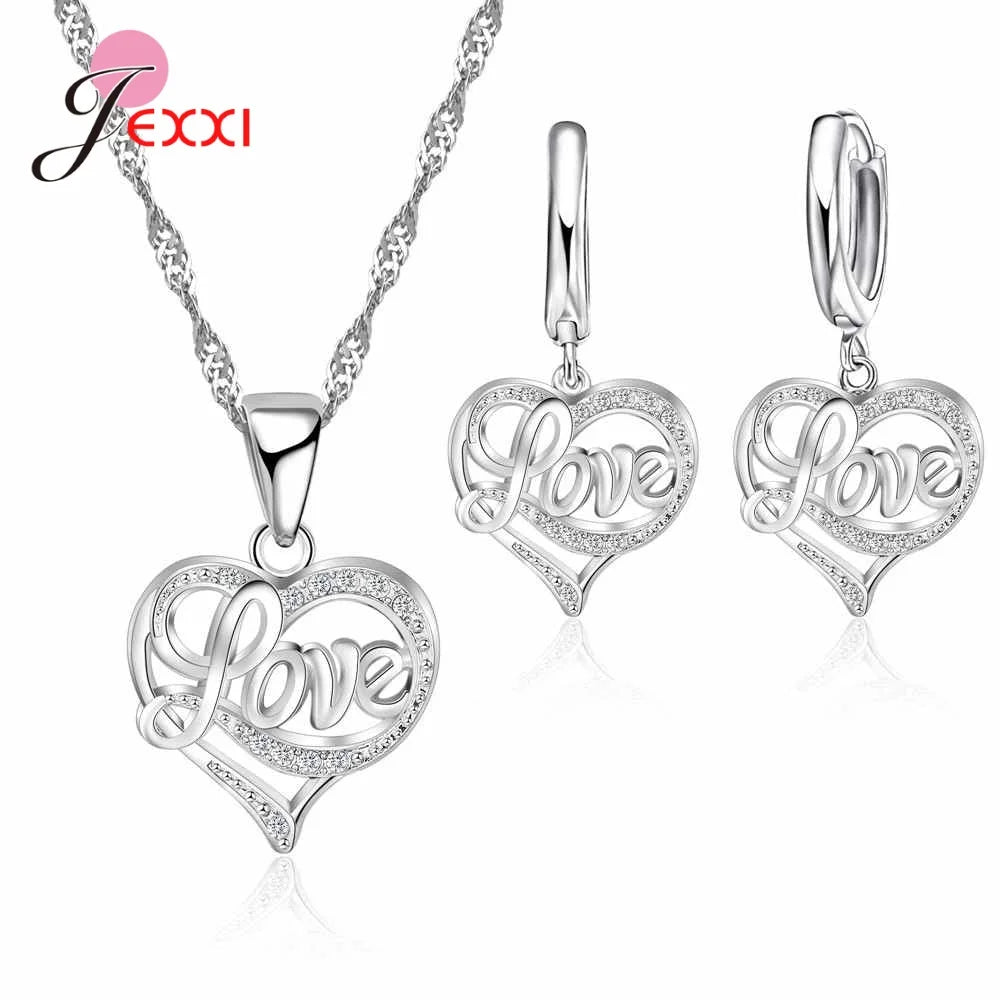 New Brand Bridal Jewelry Sets 925 Sterling Silver Statement Flower Butterfly Choker Necklaces Zirconia Earrings for Women Gift