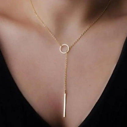 European And American Trade Extreme Simplicity Simple Metal Short Necklace Jewelry For Women Bijoux Femme Statement Necklace