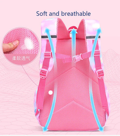 Children Girl Backpack School Bag Pink For Kid Child Teenage Schoolbag Primary Kawaii Cute Waterproof