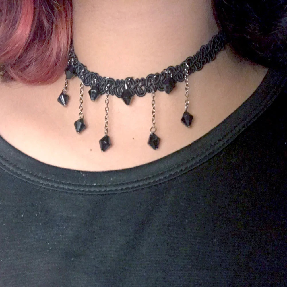 Mixed Hollow Black Leather Velvet Choker Necklace Layer Chockers Vintage Gothic Jewelry Goth Necklace for Women Collier Femme