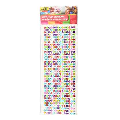 Kids Acrylic Gem Stickers 3D Rhinestone Diamond Earrings Sticker Children Girls DIY Handmade Photo Album Decoration Gifts