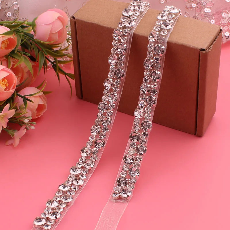 Diamond bridal belt, wedding supplies, ladies' belt, crystal belt, wedding dress accessories,