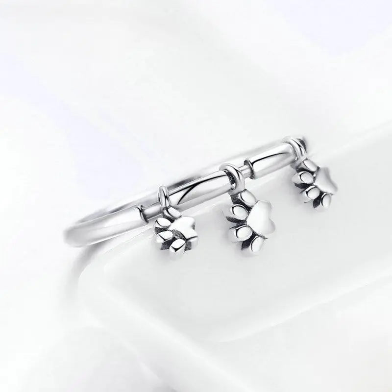 Silver Pet Lover Ring