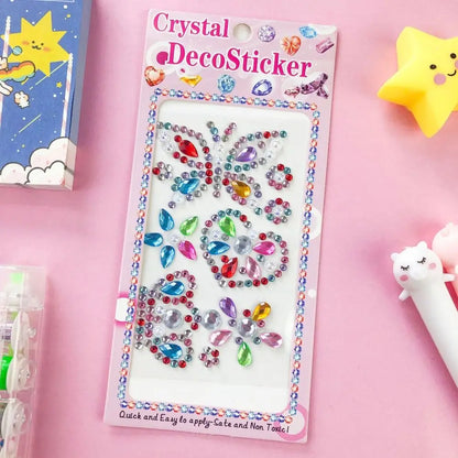 3D Gem Stickers Acrylic Crystal Sticker DIY Decorations Rhinestone for Kids Girls