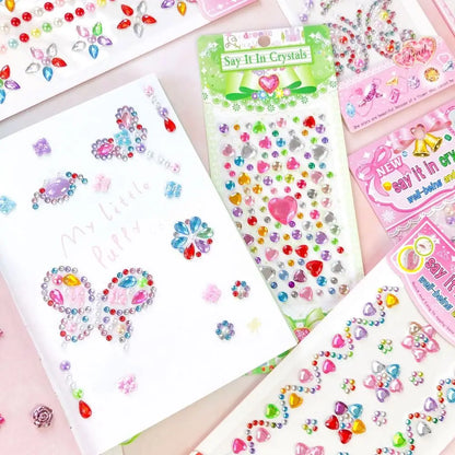 3D Gem Stickers Acrylic Crystal Sticker DIY Decorations Rhinestone for Kids Girls