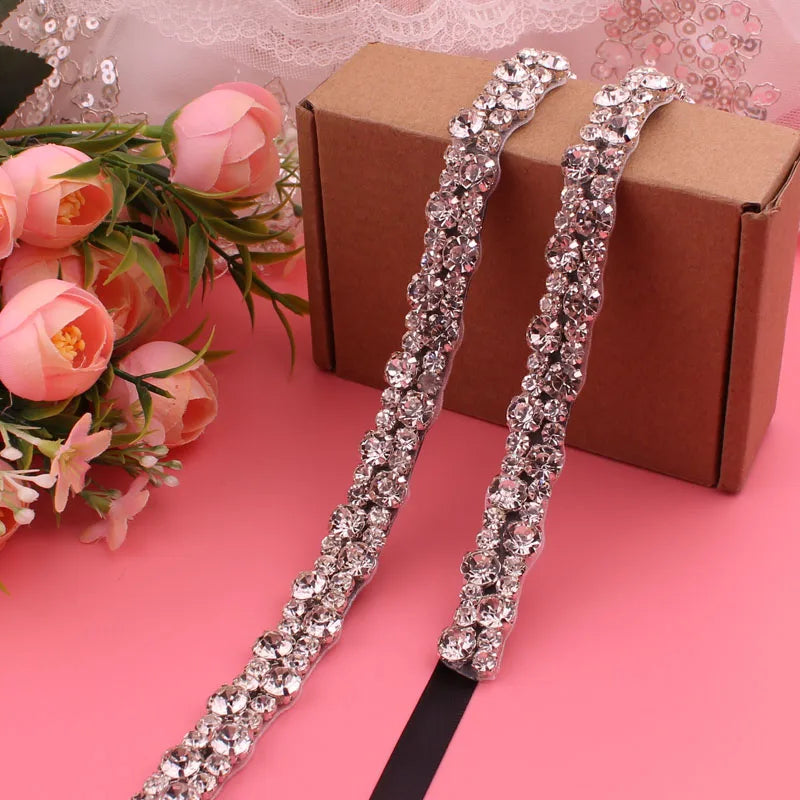 Diamond bridal belt, wedding supplies, ladies' belt, crystal belt, wedding dress accessories,