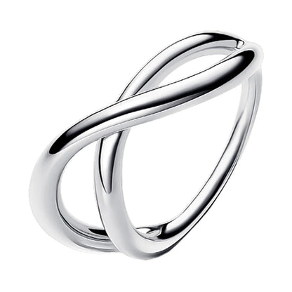 925 Sterling Silver Organically Shaped Stacking Rings&Heart&Two-tone Entwined Bands Ring Hot Selling Gift Jewely