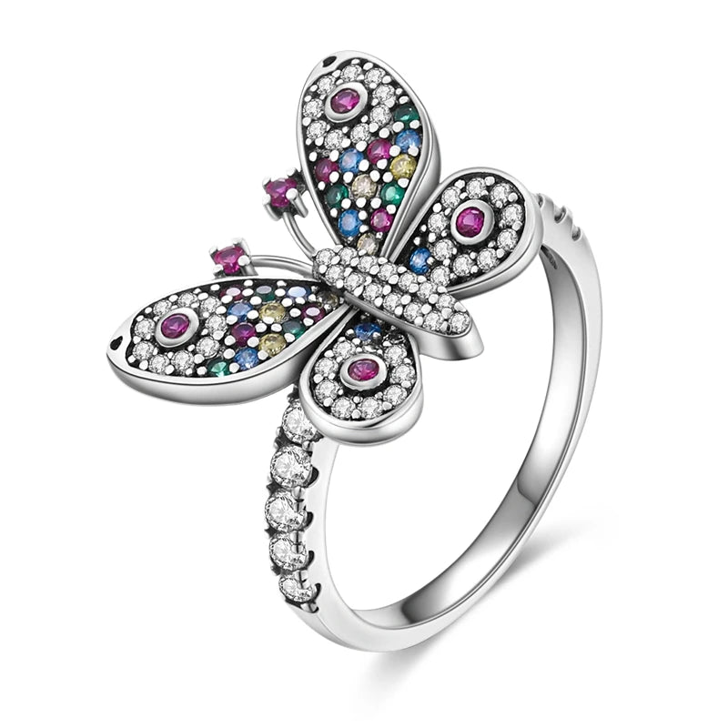 Silver Plated Women Luxury Stackable Ring Real Infinite Flower Daisy Fine Jewelry Rings For Engagement Weddling Party