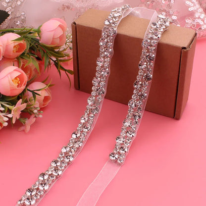 Diamond bridal belt, wedding supplies, ladies' belt, crystal belt, wedding dress accessories,