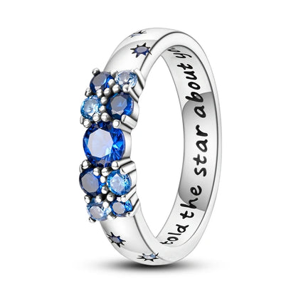 Silver Plated Women Luxury Stackable Ring Real Infinite Flower Daisy Fine Jewelry Rings For Engagement Weddling Party