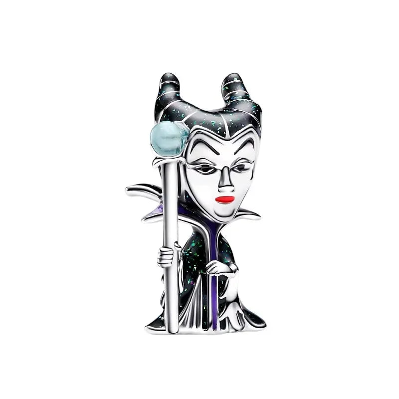 925 Sterling Silver Jewelry Disney Villians Full Collection Set Cruella De Vil Maleficent Charm Fit Pandora Original Bracelet