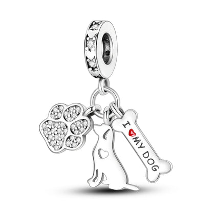 MULA 1PC Silver Plated Charms Fit Original Snake Chain Bracelet DIY Clip Bead For Jewelry Gift