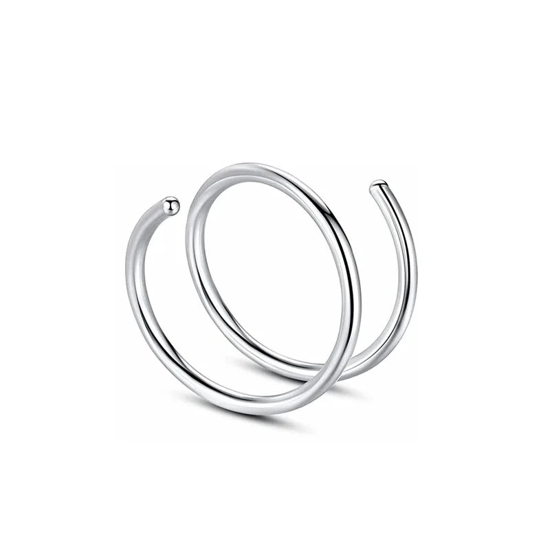 316L Stainless Steel Magnetic Septum Fake Nose Rings for Women Men Non-pierced Nose Hoop Tragus Falso Piercing Nez Body Jewelry