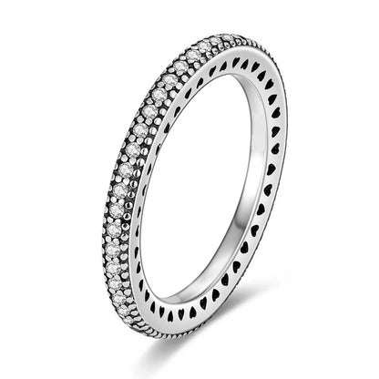 Silver Plated Women Luxury Stackable Ring Real Infinite Flower Daisy Fine Jewelry Rings For Engagement Weddling Party