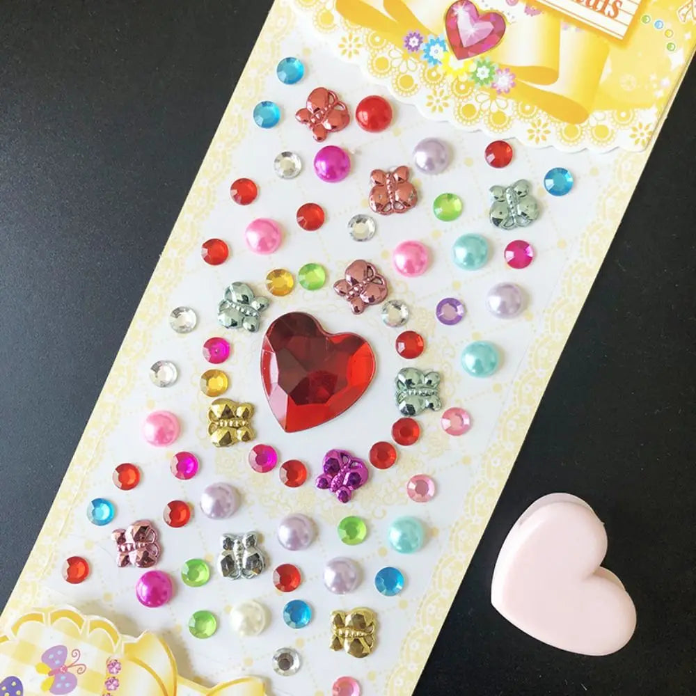 3D Gem Stickers Acrylic Crystal Sticker DIY Decorations Rhinestone for Kids Girls