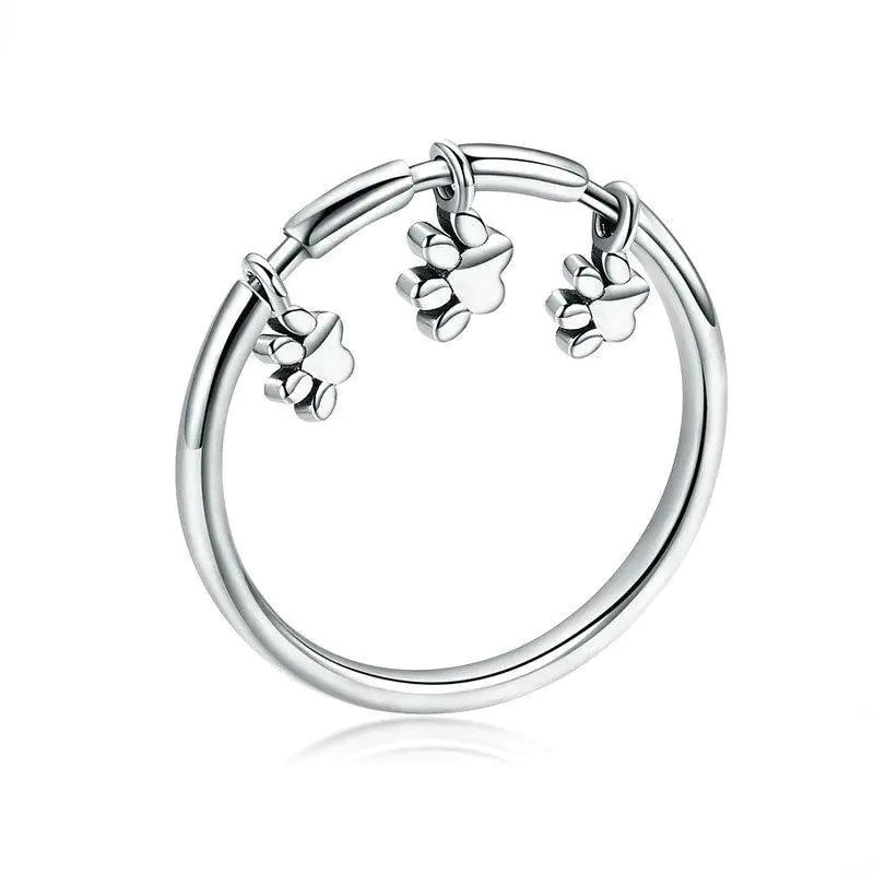 Silver Pet Lover Ring