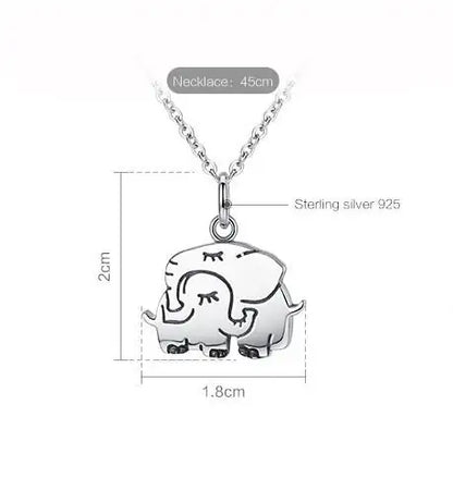 Sterling Silver Elephant Pendant