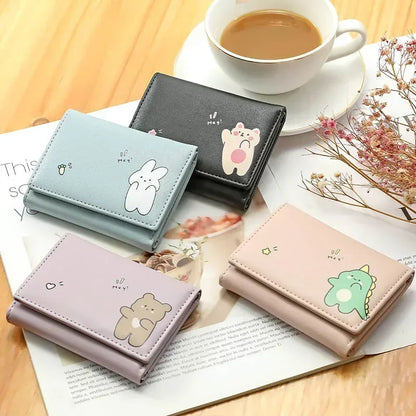 2024 Women Wallets Fashion PU Leather Top Quality Female Purse Short Card Holder Brand Wallet for Women