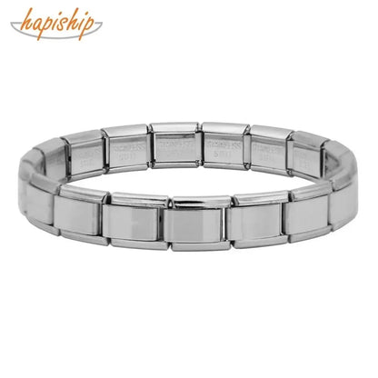 Hip Hop Width Square Bracelet For Women Men Punk Silver Color Stain Steel Bangle Simple Trendy Fashion Daily Jewelry Unique Gift