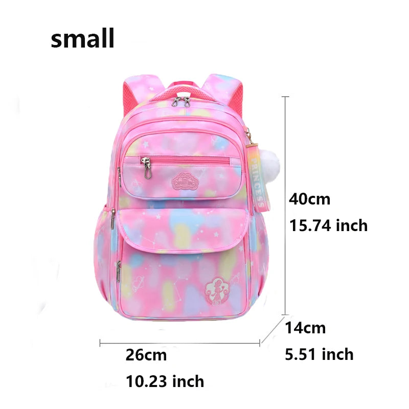 Children Girl Backpack School Bag Pink For Kid Child Teenage Schoolbag Primary Kawaii Cute Waterproof