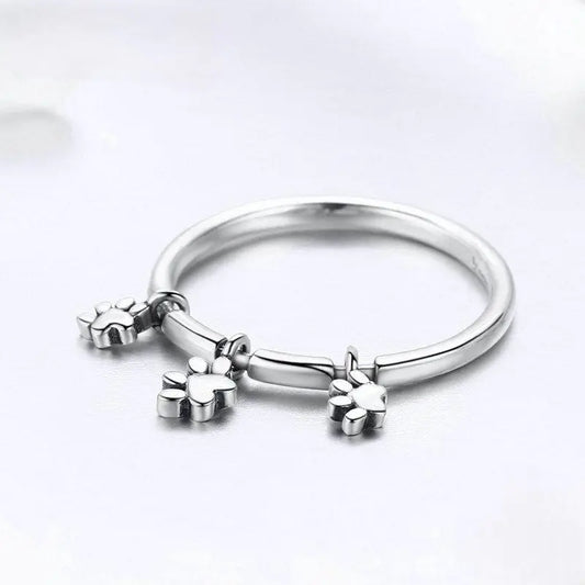 Silver Pet Lover Ring