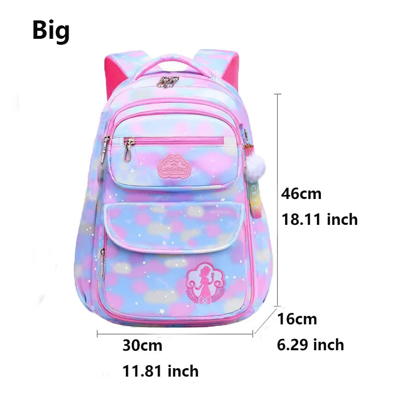 Children Girl Backpack School Bag Pink For Kid Child Teenage Schoolbag Primary Kawaii Cute Waterproof