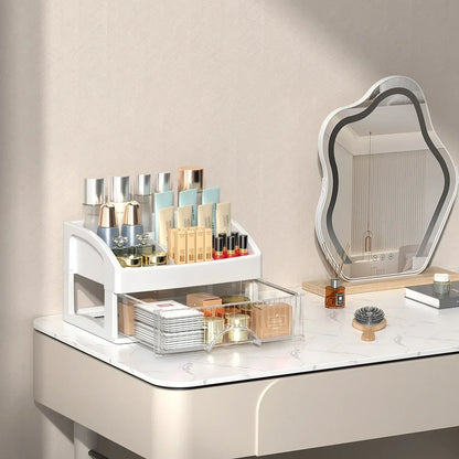 Drawer Makeup Organizer Acrylic Clear Cosmetic Storage Box Plastic Transparent Makeup Holder Container Vanity Table Organizer