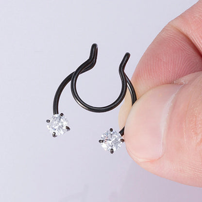 1pc Fake Nose Ring for Women Men 20G Surgical Steel Faux Piercing Jewelry Fake Piercing Hoop Lip Septum Nose Rings Body Jewelry