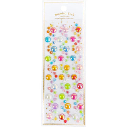 6 Sheets/Set Kids Reward 3D Diamond Crystal Gem Colorful Shiny Stickers Lovely Creative DIY Mobile Phone Case Decoration