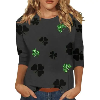 Womens Shamrock Shirt St Patricks Day Shirt Women Shamrock Smiley Funny Shirts for Shamrock Shirt St Patricks Day Patrick Outfits for Women Patricks Outfit Womens Casual Tops (2-GreenXXL)